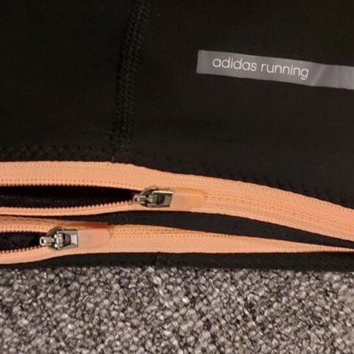 Adidas Climacool leggings Small like new, black and orange