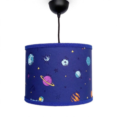 Space children's ceiling light 35x20 cm E27 oxygen lampshades new