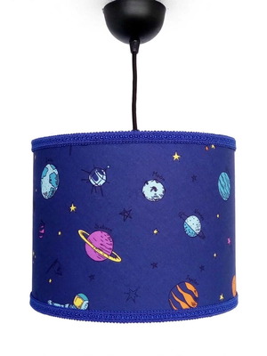 Space children's ceiling light 35x20 cm E27 oxygen lampshades new
