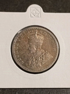 1 Rupee 1919 ασημένιο Βρετανικής Ινδίας σαν καινούργιο