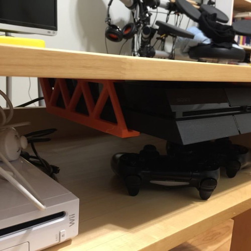 PS4 Mounting Base for Under Shelf New