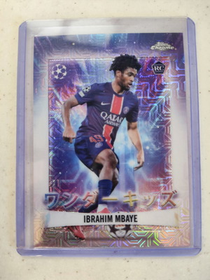 Topps Chrome UCC Ibrahim Mbaye RC Wonderkids Mojo Asia card like new