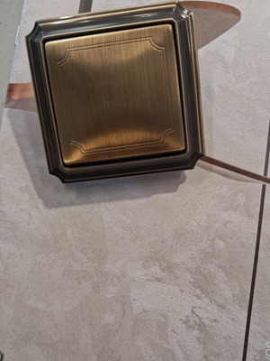 Switch Ale Retous bronze with metal frame Schneider Electric like new
