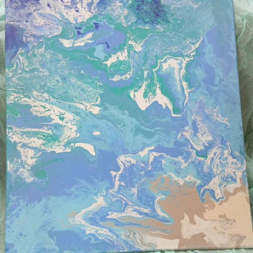 Paintings on cardboard new, Aegean 24x30cm and Ionian 18x24cm