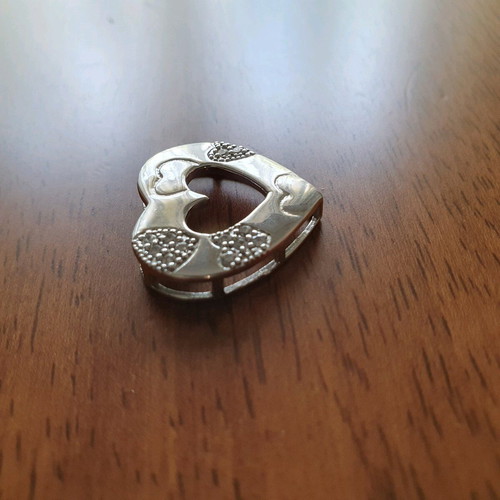 925 Silver Jewelry with Heart Pendant like new