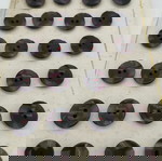 Κουμπιά κοκάλινα μωβ εποχής 1960 μεταχειρισμένα, με το τεμάχιο