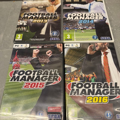 Football Manager collection 2013-2016 for PC like new