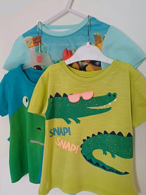 Σετ 3 κοντομάνικες μπλούζες για αγόρι 2-3 ετών μεταχειρισμένες