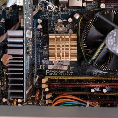 PC tower Intel Core 2 Duo Gigabyte Asus used without hard drive for retro gaming