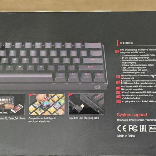 Redragon K530 Pro Draconic 60% Wireless Gaming Mechanical Keyboard RGB New