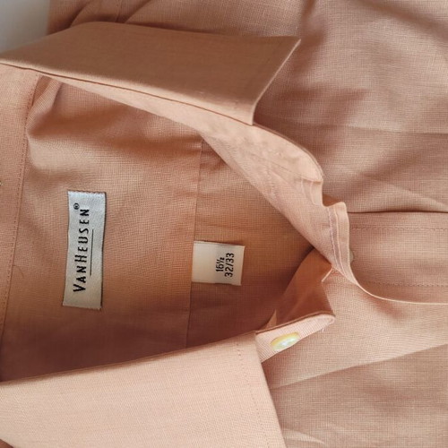 Van Heusen Men’s Peach Cotton Blend Shirt XL like new