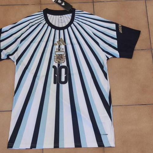 Argentina 26 Home Pre-Match Jersey with Messi 10, adidas