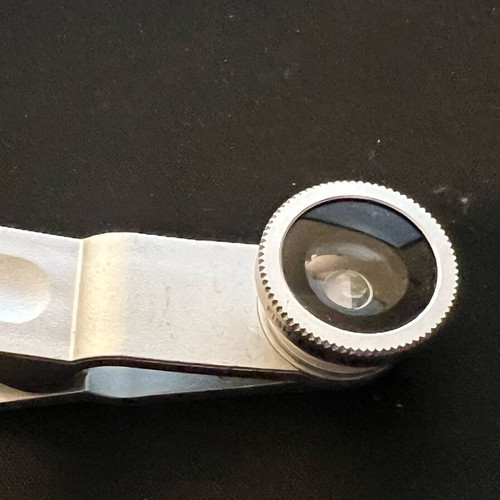 Fisheye 180° mobile camera adapter like new