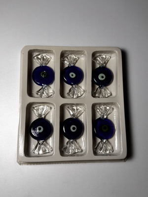 Glass Eye Candy Decorative Set 6cm
