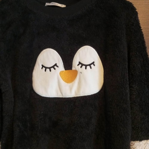 Fur black Terranova blouse like new