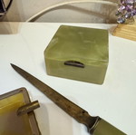 Marble desk set like new
