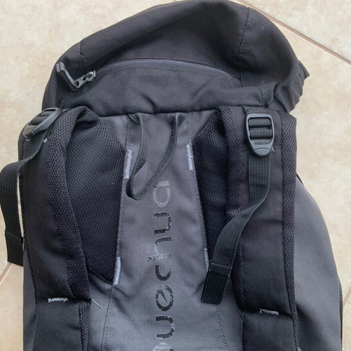 Backpack Quechua black, used, waterproof and durable