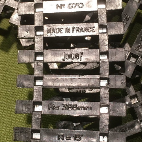 Jouef curved rails code 870 used, pack of 10, HO scale 1/87