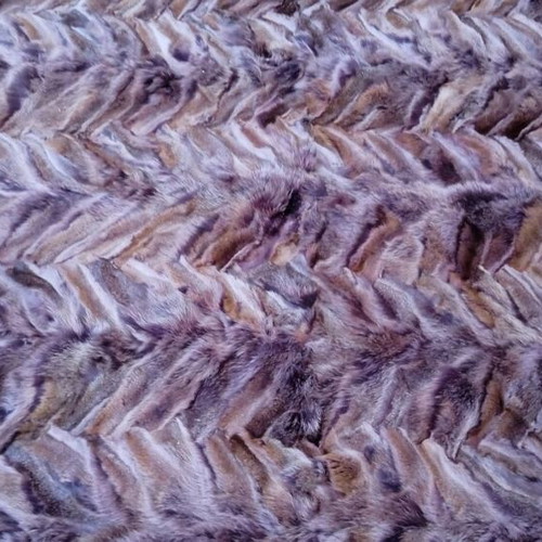 Fur rug made from fox paws, new, 300x220 cm