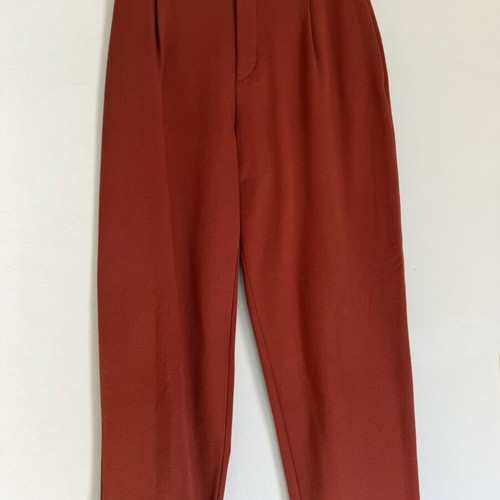 Zara TRF high-waisted pants XS like new, burnt orange