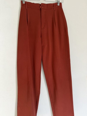 Zara TRF high-waisted pants XS like new, burnt orange