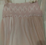 Handmade dress for formal occasion new, with knitted hat gift