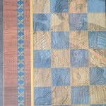 Large wooden backgammon board