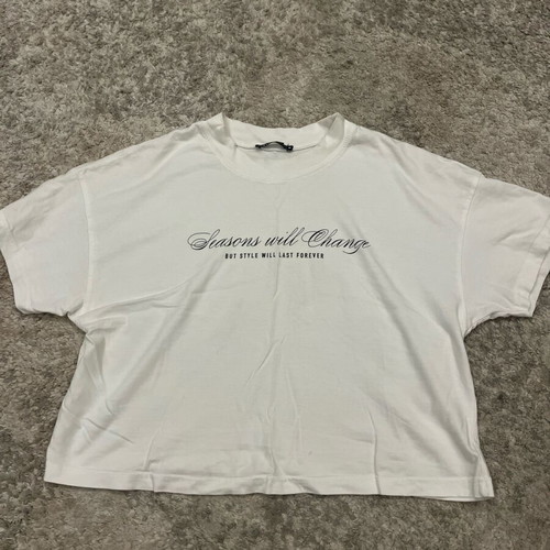Zara women's T-shirt white size S like new