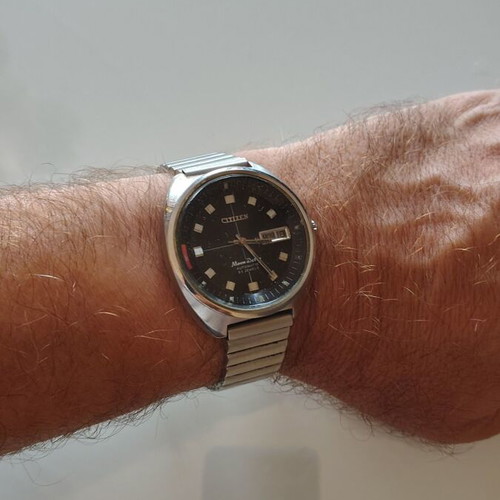 Citizen Moon Dater mechanical watch 1980