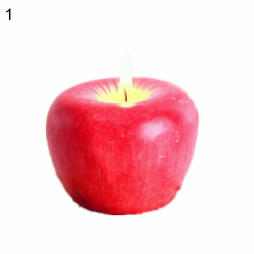 Apple-shaped candle new decorative