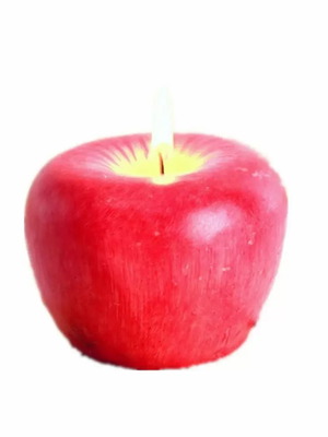 Apple-shaped candle new decorative