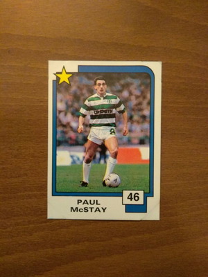 Panini Soccer Superstars 1988 Card No46 Paul McStay used