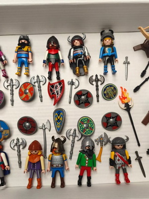 Playmobil викингски воини като нови, 12 фигури и 2 балисти