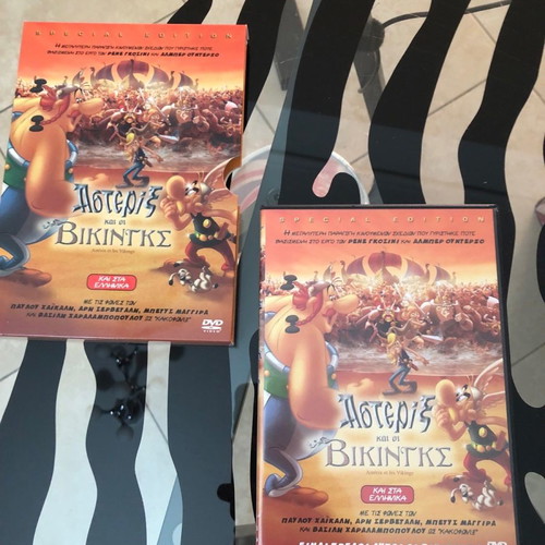 Asterix and the Vikings DVD used, dubbed with Greek subtitles