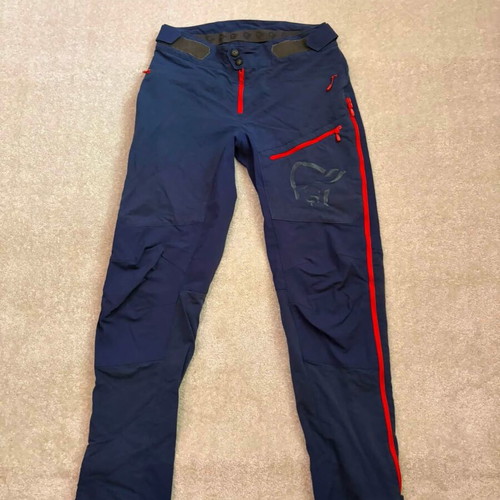 Norrona Fjørå Flex1 stretch hybrid women's pants, size S, purple