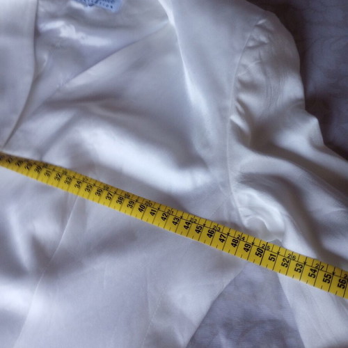 Lucifair Collection white satin jacket like new, women's M