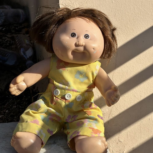 Vintage Cabbage Patch Kids doll Lachanoula used with original outfit