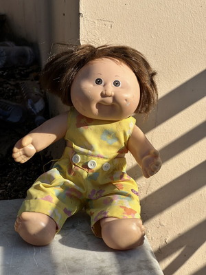 Vintage Cabbage Patch Kids doll Lachanoula used with original outfit