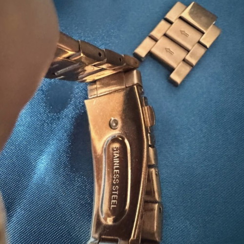 Visetti women's watch used, gold with blue dial