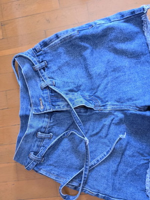 Summer high-waisted denim shorts size S like new