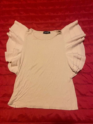 Sleeveless shirt new, size M, beige