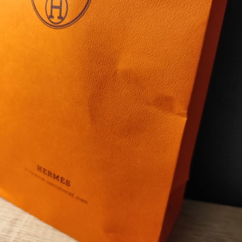 Hermes empty paper bag packaging used
