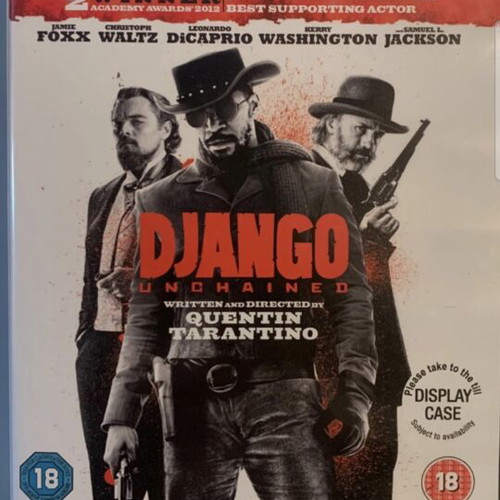Django Unchained Blu-ray disc with English subtitles