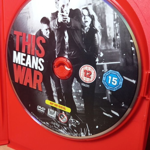 This Means War DVD like new with English subtitles