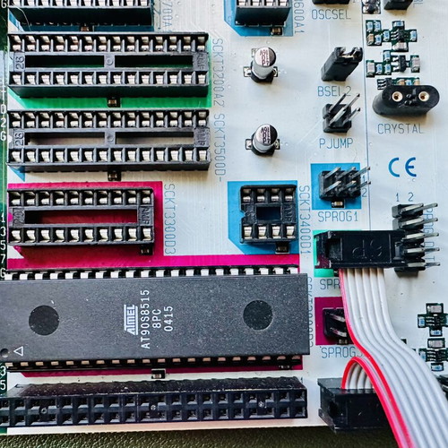 Atmel AVR STK500 development board used