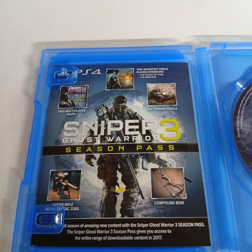 Sniper Ghost Warrior 3 PlayStation 4 like new