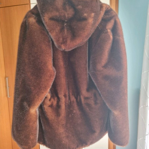 Vegan fur impressive synthetic brown new