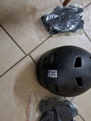Fuse Alpha BMX bike helmet used, black
