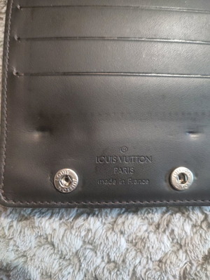 Louis Vuitton Monogram Glacé wallet like new, vintage brown and black