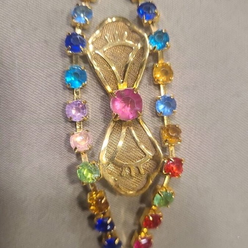 Vintage bracelet used, colorful faux bijoux